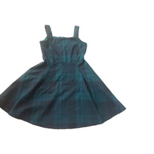 Junior Plaid Romper Dress, By Copper Key, Xs,Preowned